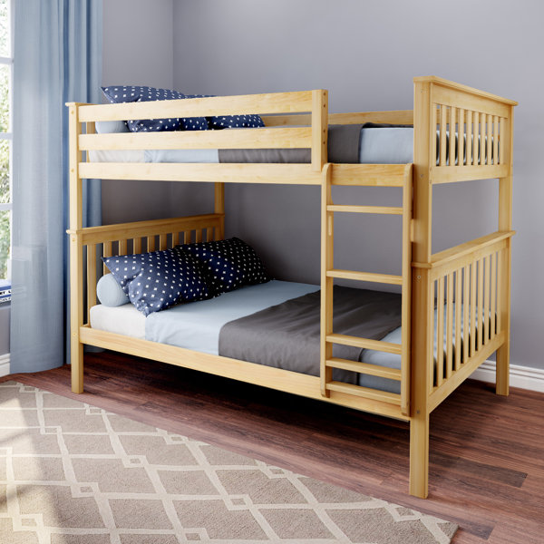 Harriet Bee Bolles Full Over Full Solid Wood Standard Bunk Bed by